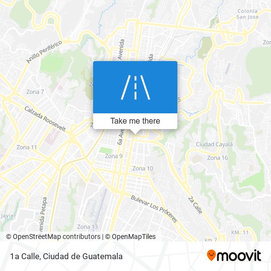 1a Calle map