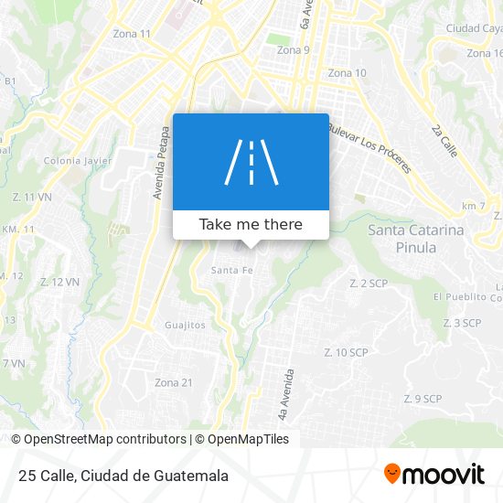 25 Calle map