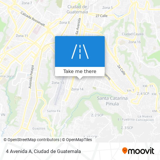 Mapa de 4 Avenida A