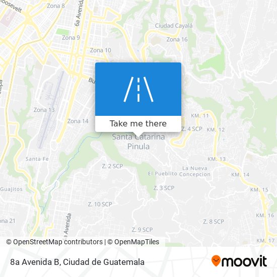 Mapa de 8a Avenida B