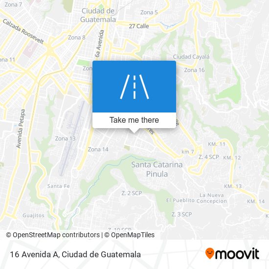 16 Avenida A map