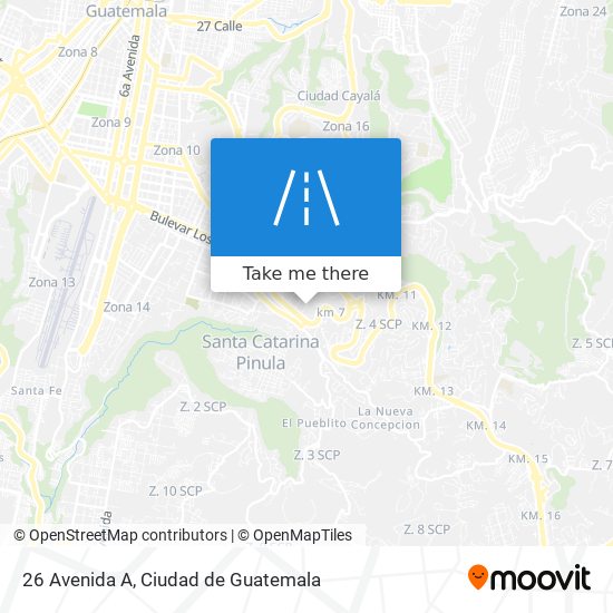 26 Avenida A map