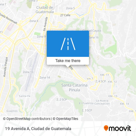 19 Avenida A map