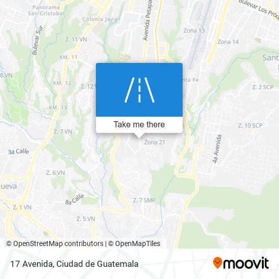 Mapa de 17 Avenida