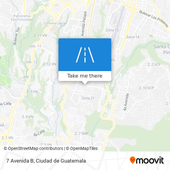 Mapa de 7 Avenida B