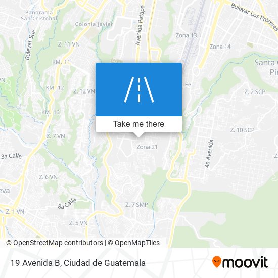 Mapa de 19 Avenida B