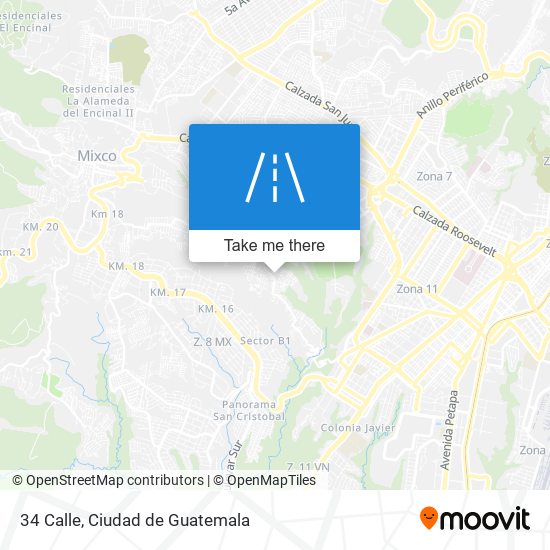 34 Calle map