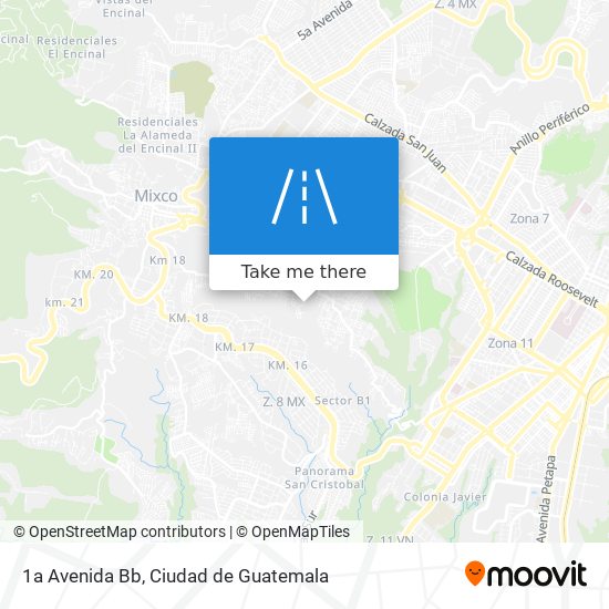 1a Avenida Bb map