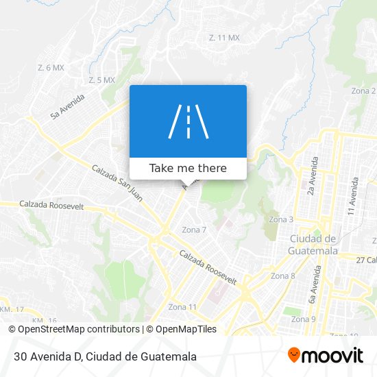 Mapa de 30 Avenida D