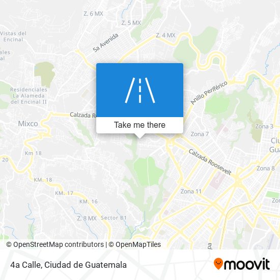 4a Calle map