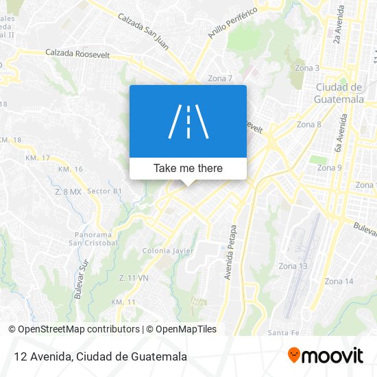 12 Avenida map