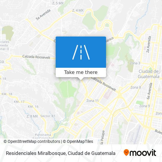 Residenciales Miralbosque map