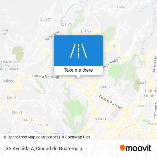 35 Avenida A map