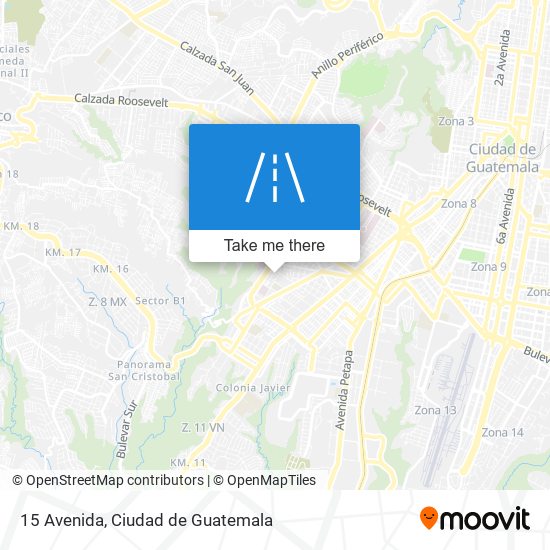 15 Avenida map