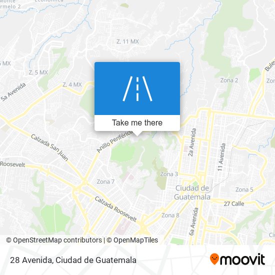 Mapa de 28 Avenida