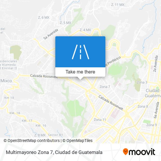 Multimayoreo Zona 7 map