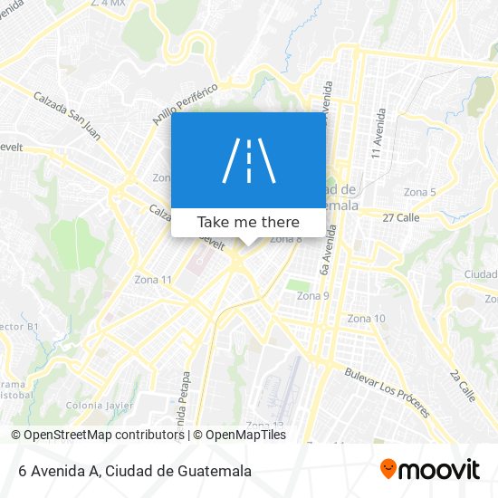 6 Avenida A map