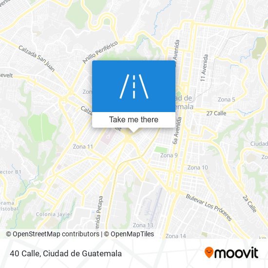 40 Calle map