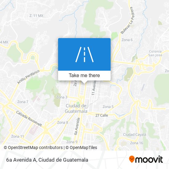 6a Avenida A map