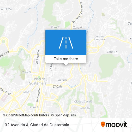 Mapa de 32 Avenida A