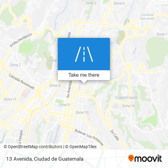 13 Avenida map