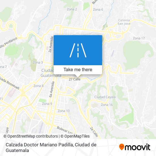 Mapa de Calzada Doctor Mariano Padilla