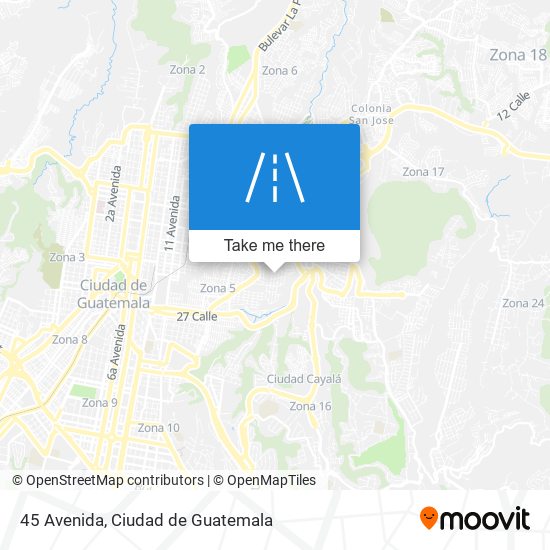 45 Avenida map