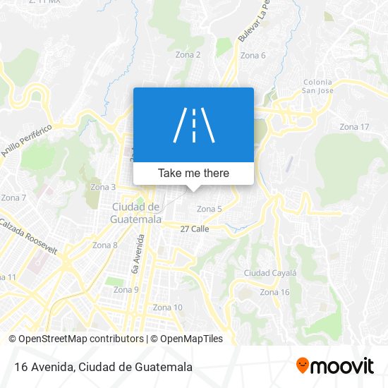 16 Avenida map