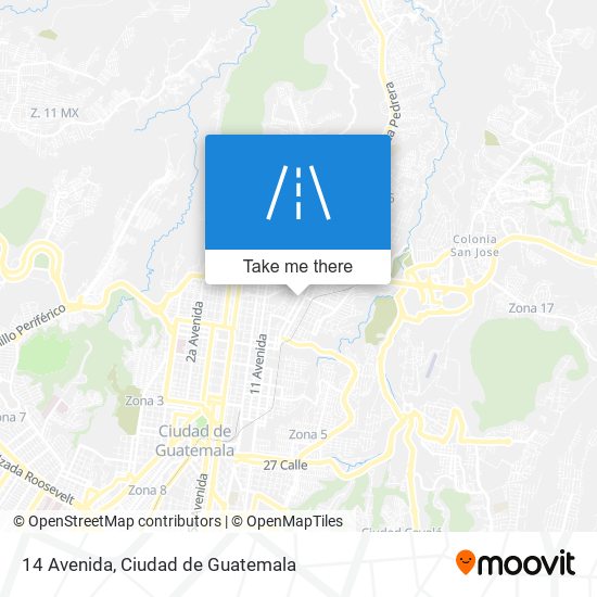 Mapa de 14 Avenida