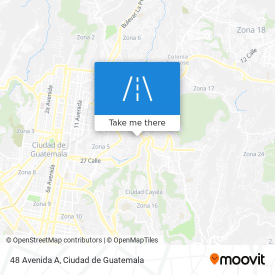 48 Avenida A map