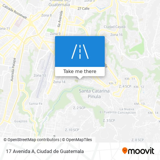 17 Avenida A map