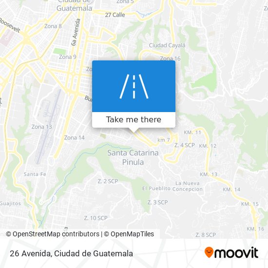 Mapa de 26 Avenida