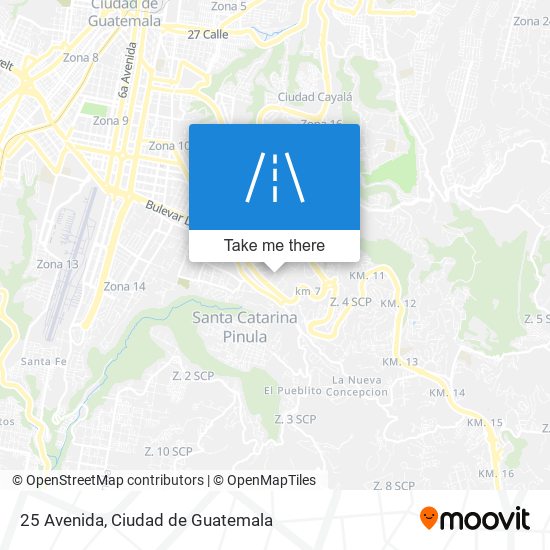 Mapa de 25 Avenida