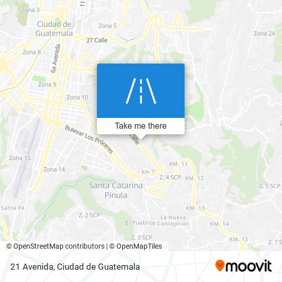 21 Avenida map