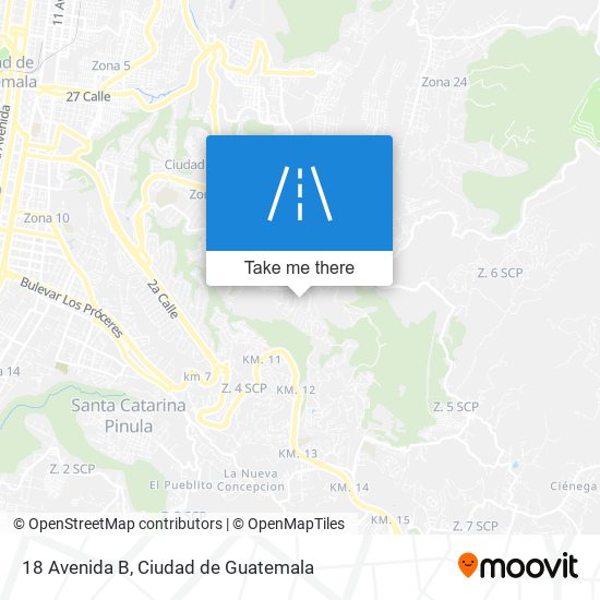 18 Avenida B map