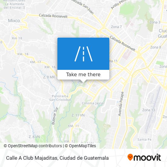 Calle A Club Majaditas map