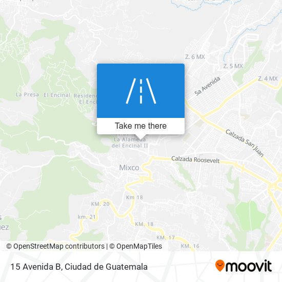 15 Avenida B map