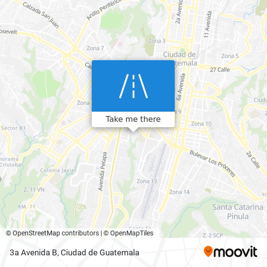 3a Avenida B map