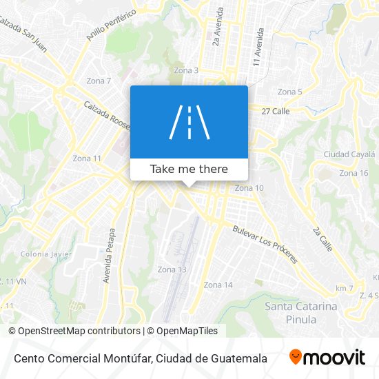 Cento Comercial Montúfar map