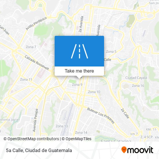 5a Calle map