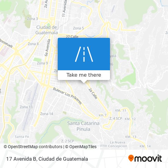 17 Avenida B map