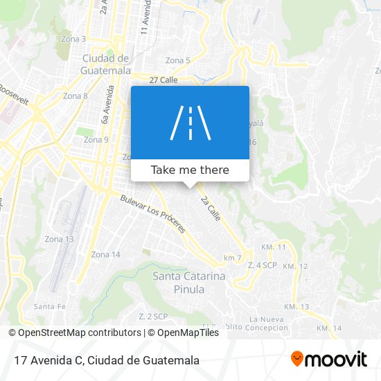 17 Avenida C map