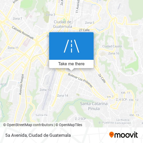 Mapa de 5a Avenida