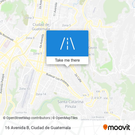 16 Avenida B map