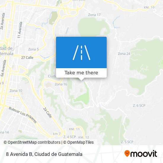 8 Avenida B map