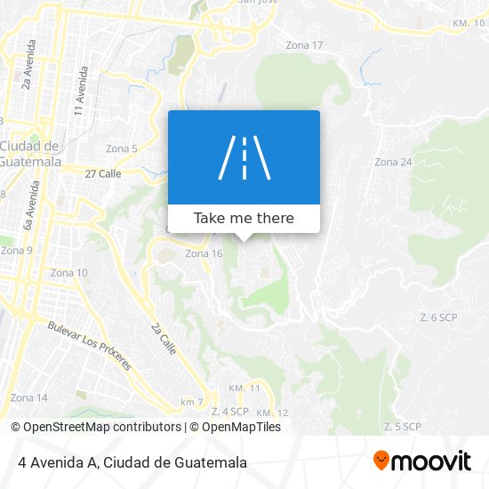 4 Avenida A map