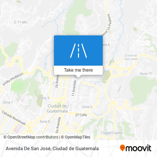 Avenida De San José map