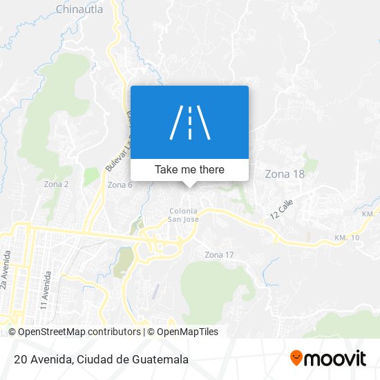 20 Avenida map