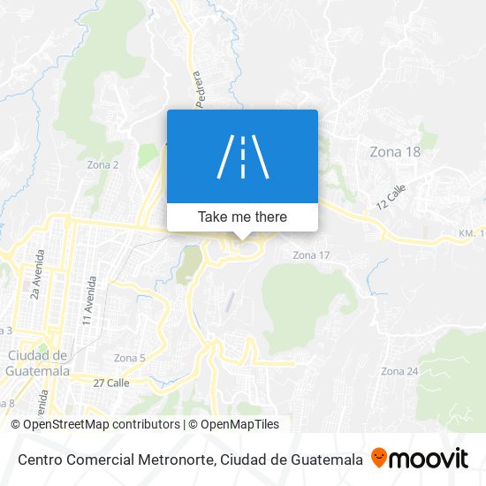 Mapa de Centro Comercial Metronorte