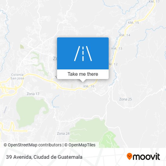 39 Avenida map